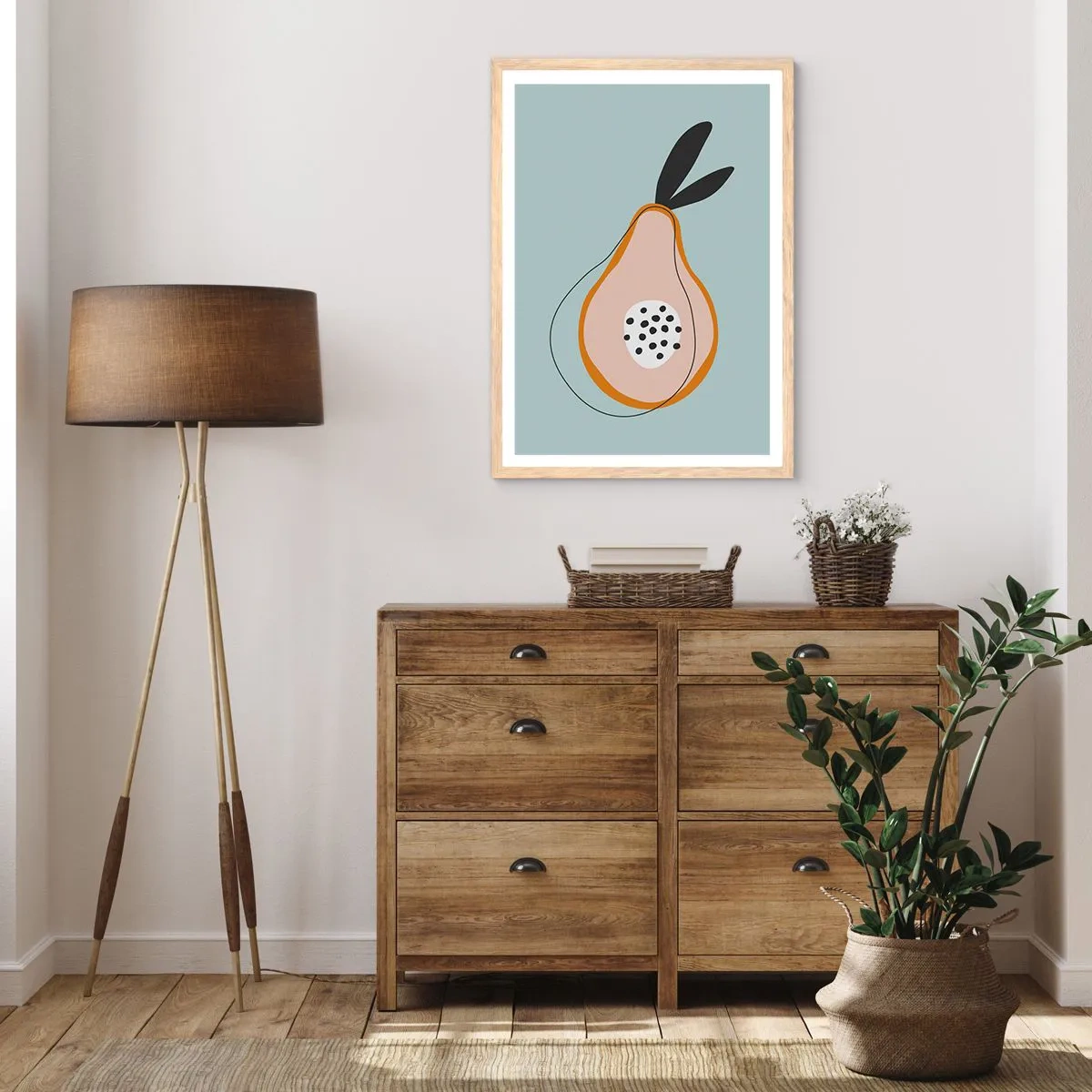 Affisch i ram av ljusek - Att tränga in i sakens natur - 61x91 cm