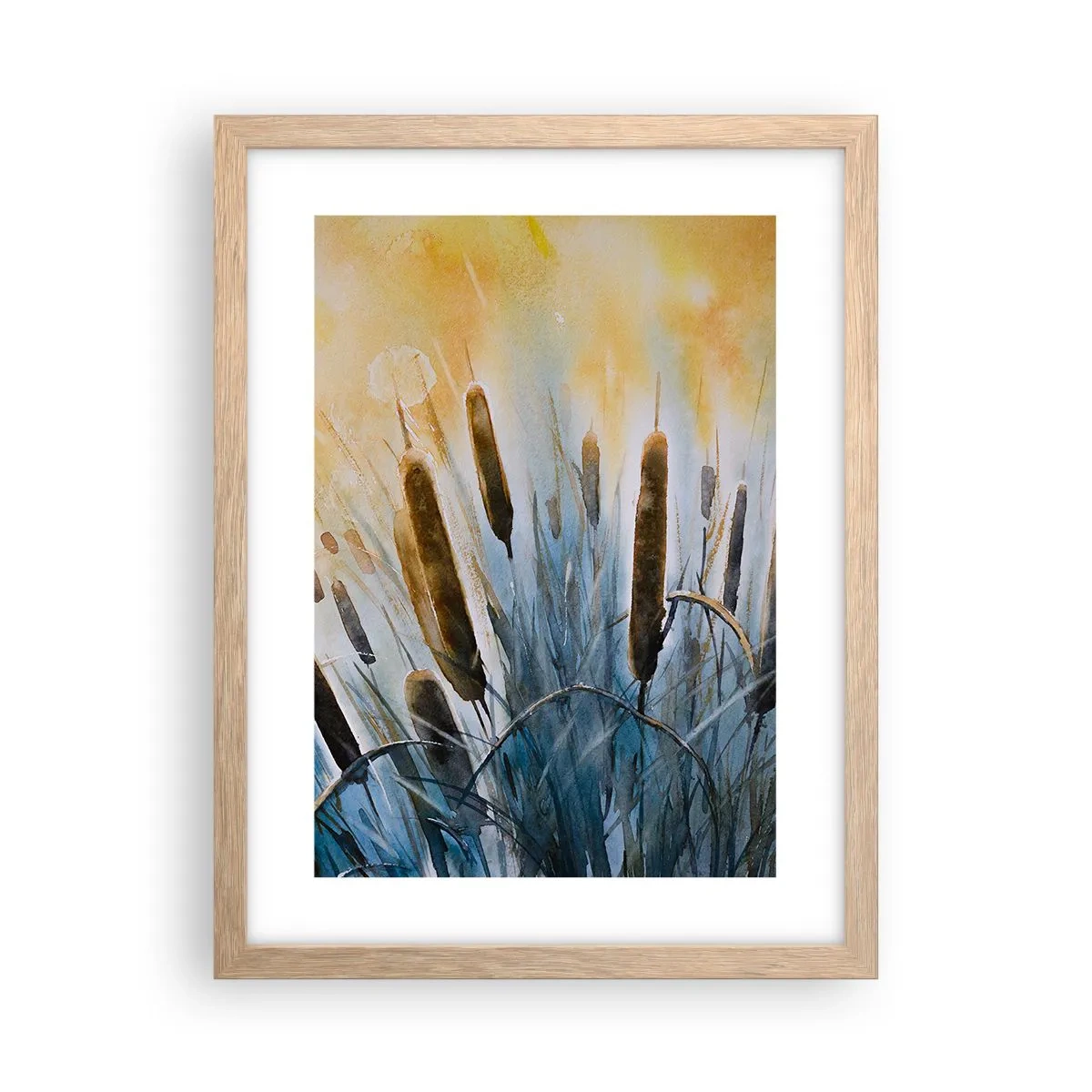 Affisch i ram av ljusek - Vattnets kyla, solens hetta - 30x40 cm