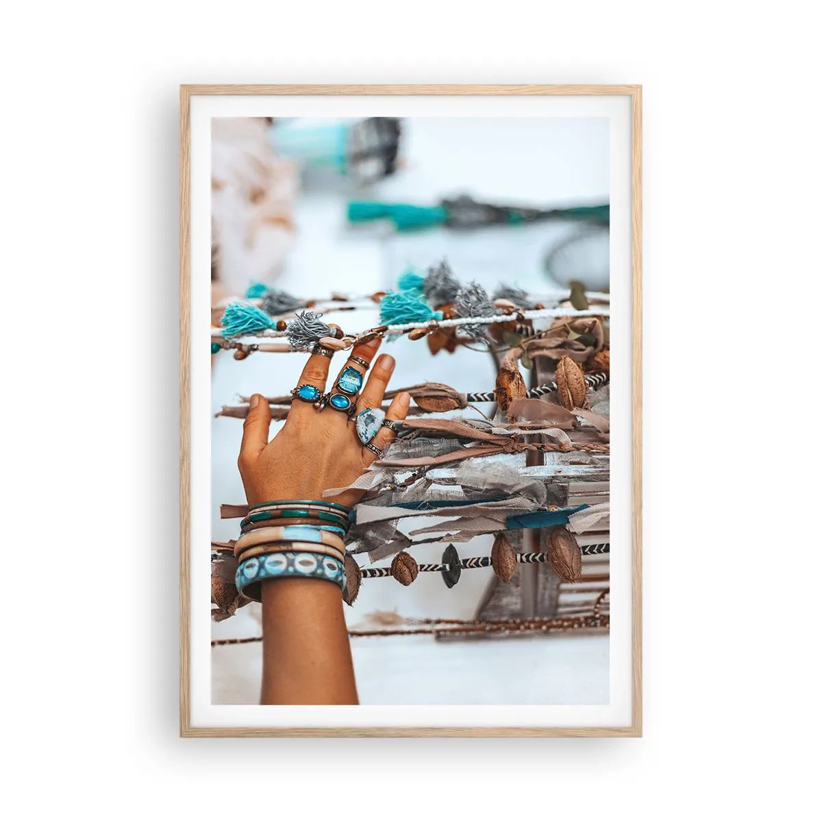 Affisch i ram av ljusek - Lokala skatter - 70x100 cm