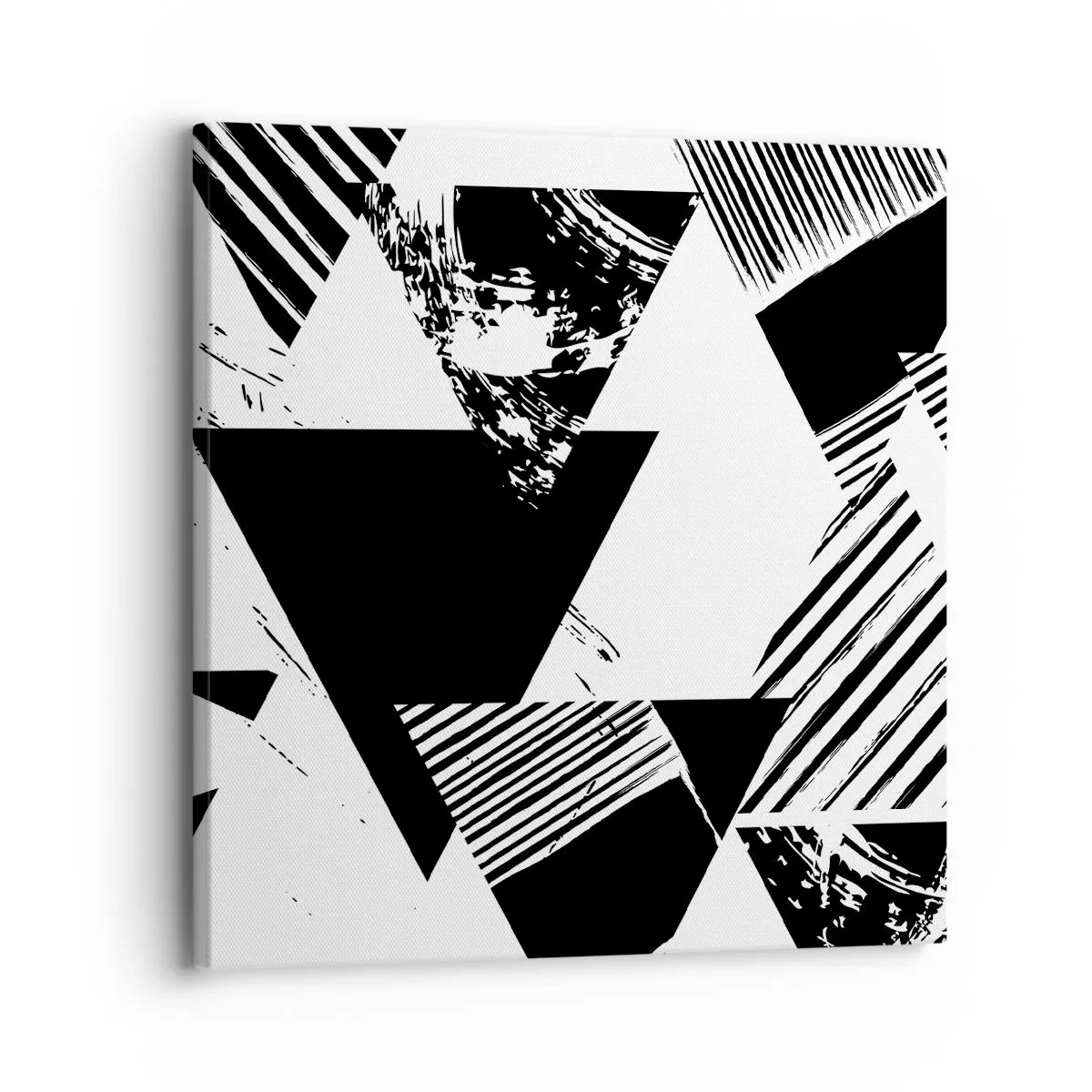 Canvastavla - Bild på duk - Det regnar trianglar - 30x30 cm