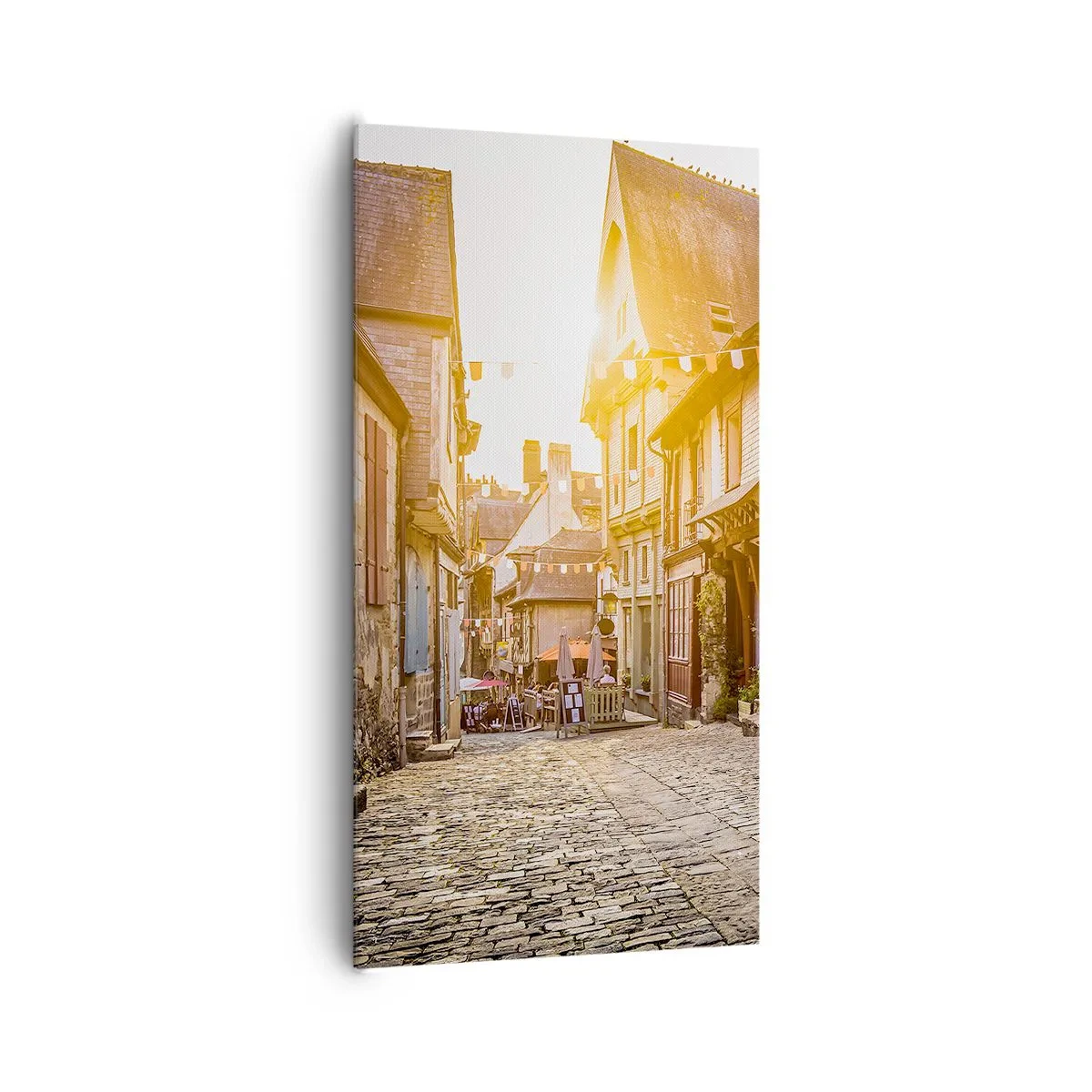 Canvastavla - Bild på duk - Stadens vita ande - 65x120 cm
