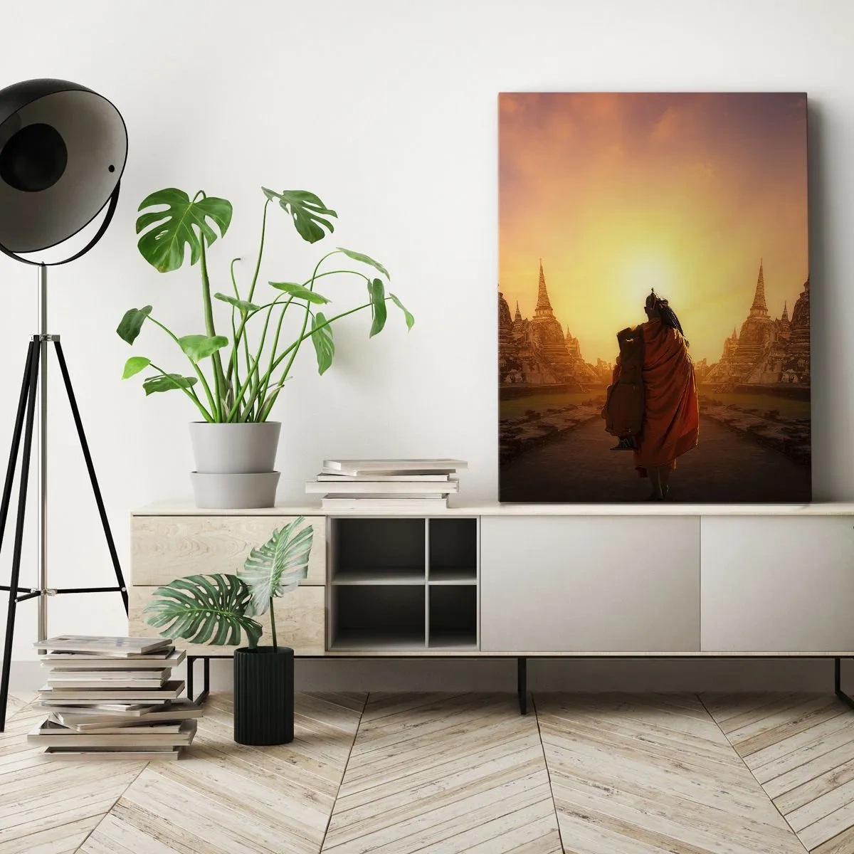 Canvastavla - Bild på duk - I lugn genom evigheten - 50x70 cm