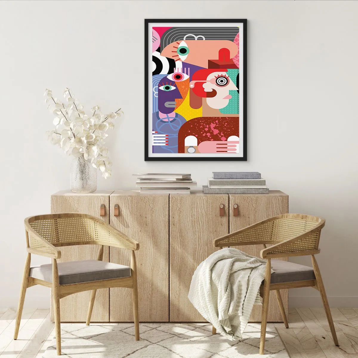 Affisch i svart ram - Vi är från Picasso - 40x50 cm