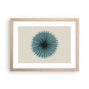 Affisch i ram av ljusek - Radier mot blått - 40x30 cm