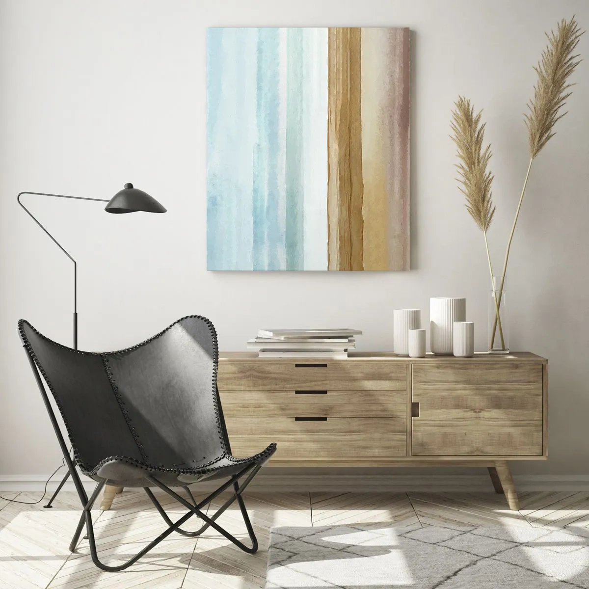 Glastavla - Bild på glas - Svalkande - 70x100 cm