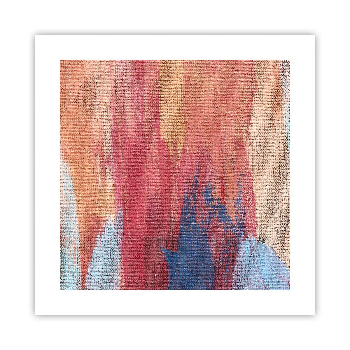 Affisch - Rinnande regnbåge - 40x40 cm