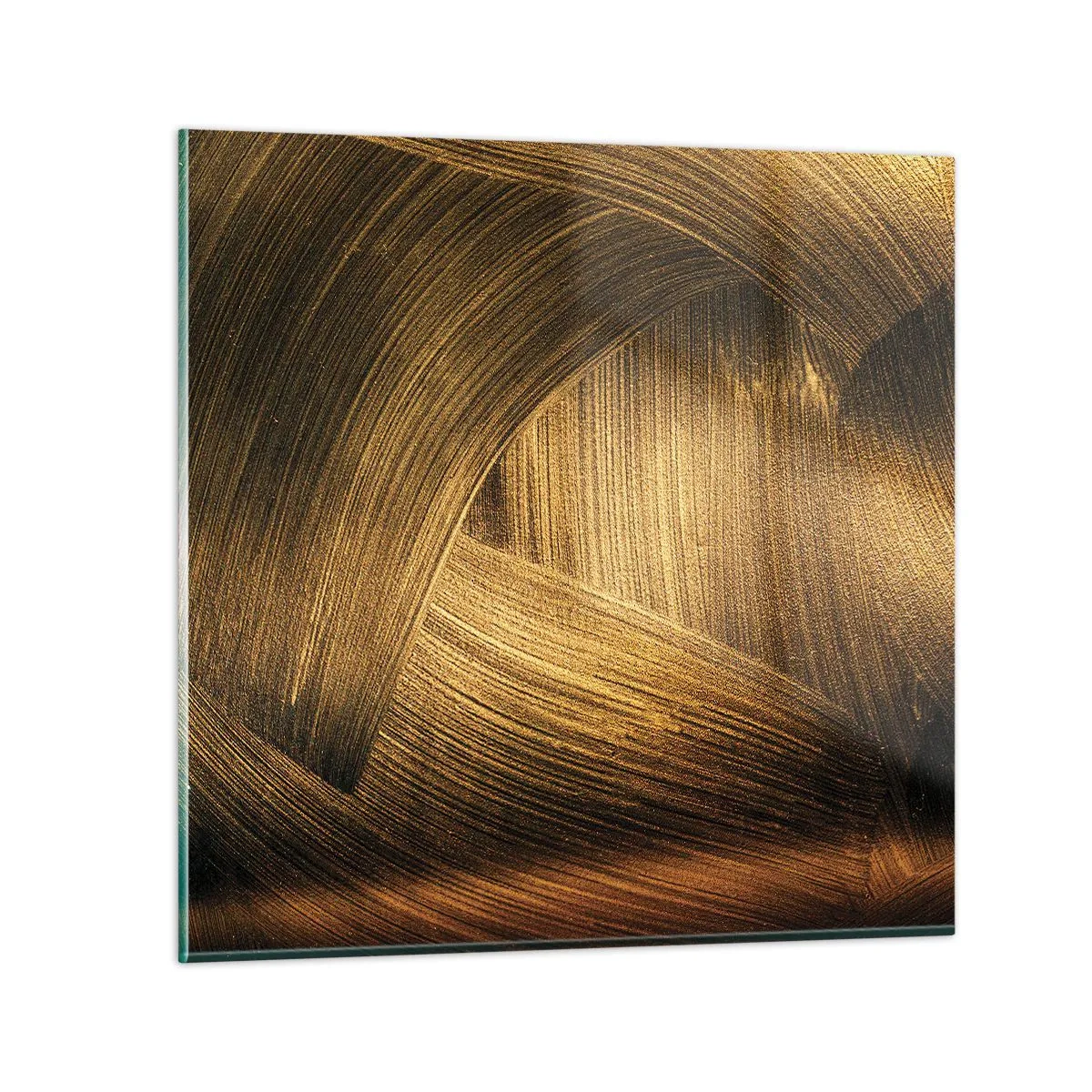 Glastavla - Bild på glas - I gyllene labyrint - 40x40 cm