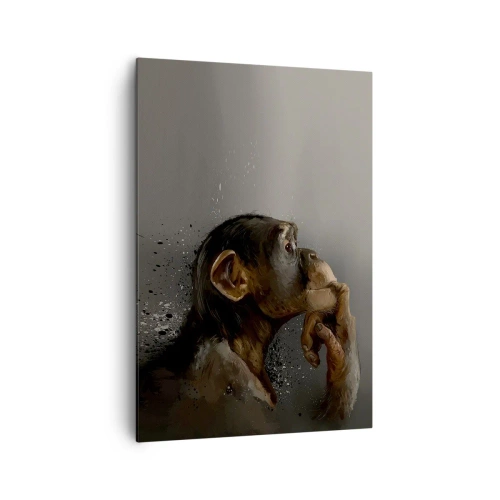 Canvastavla - Bild på duk - Säkert en tänkare - 70x100 cm