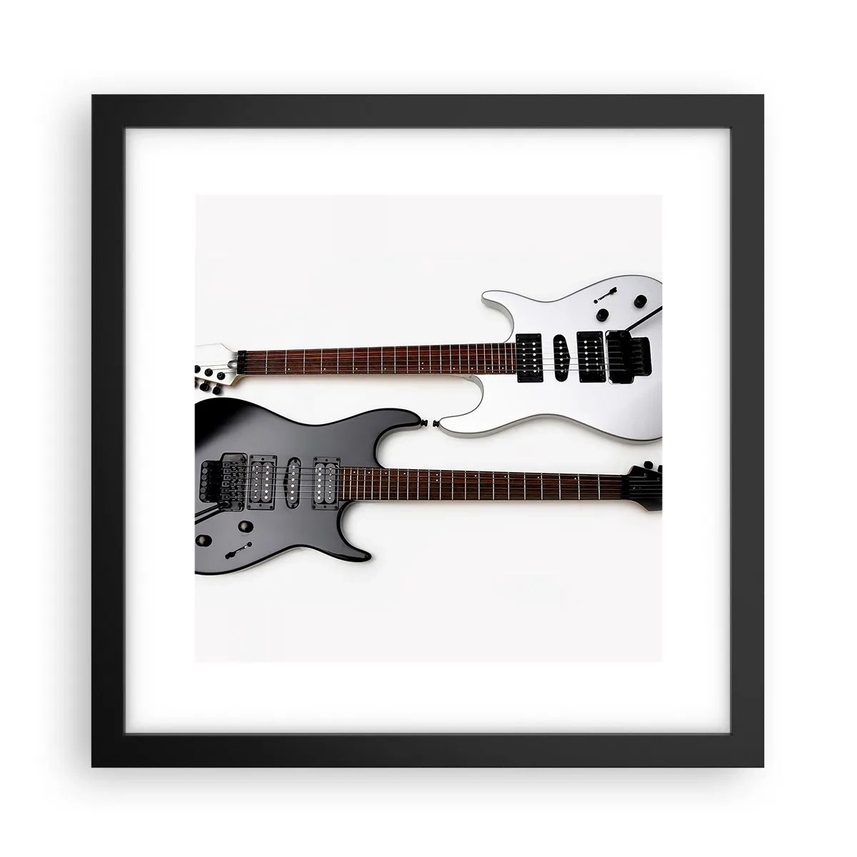 Affisch i svart ram - Formens harmoni - 30x30 cm