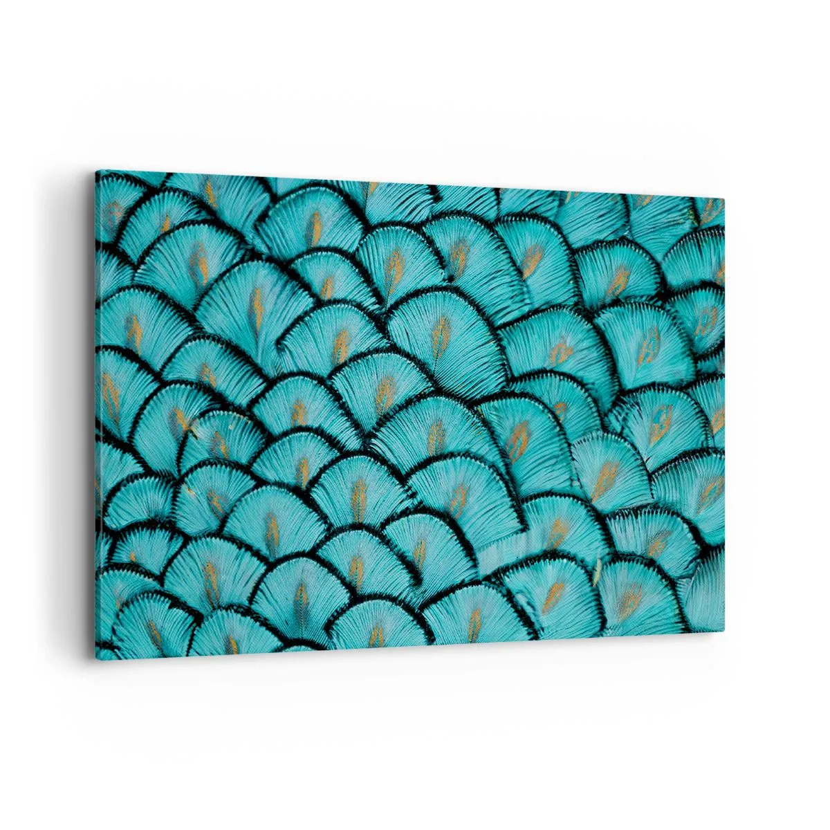 Canvastavla - Bild på duk - Den stora fjädergalan - 100x70 cm