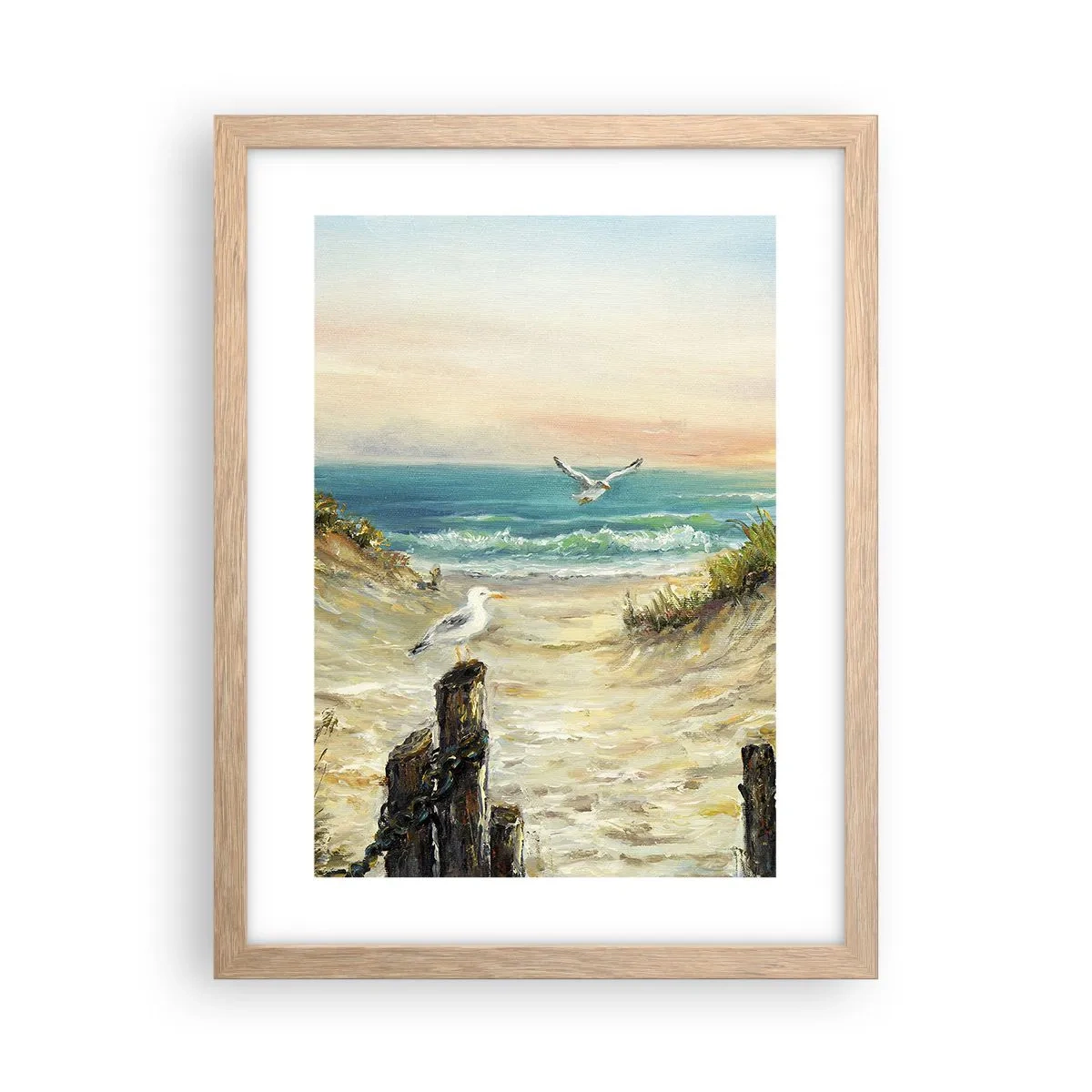 Affisch i ram av ljusek - Vindstilla - 30x40 cm