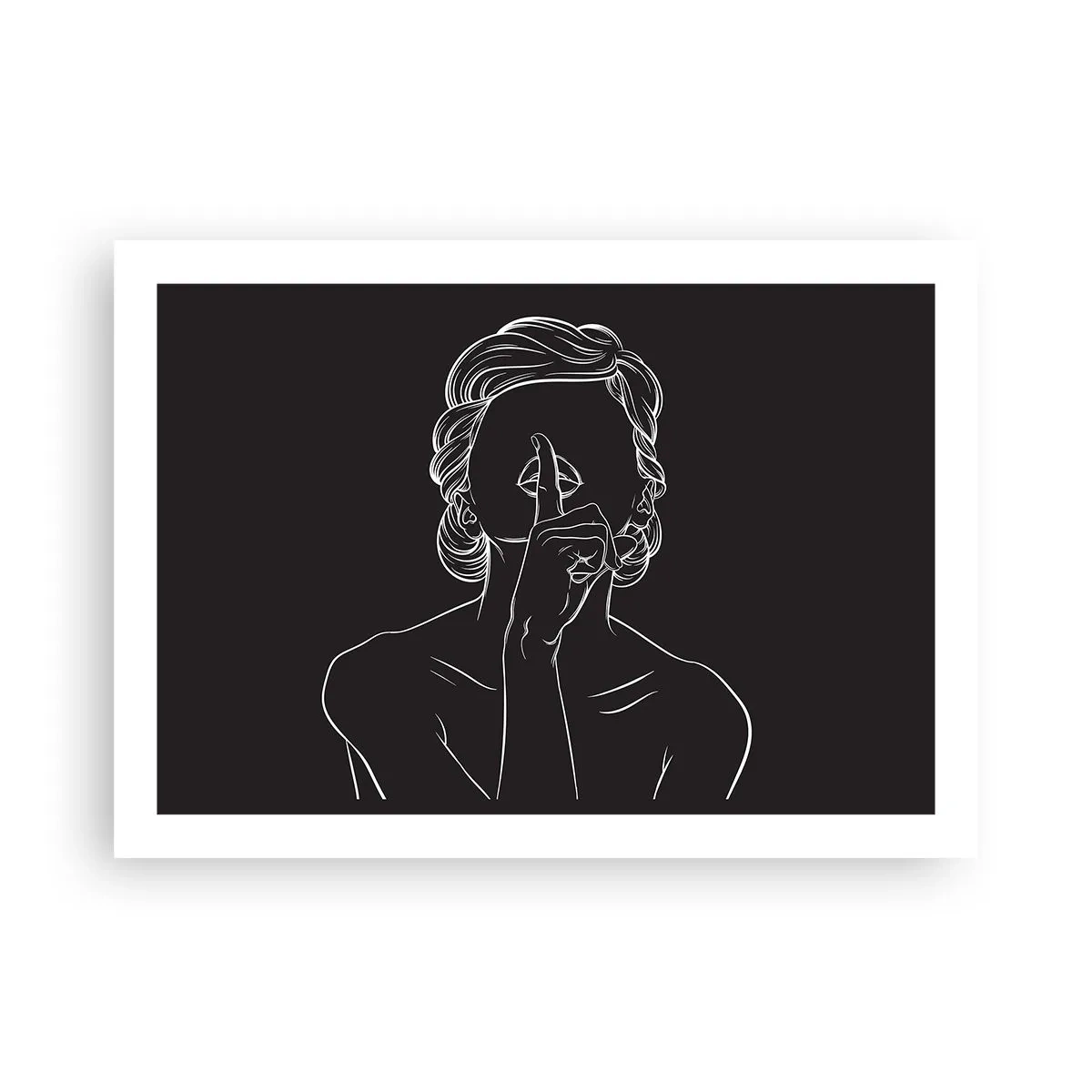 Affisch - Skönhet blommar i tystnad - 70x50 cm