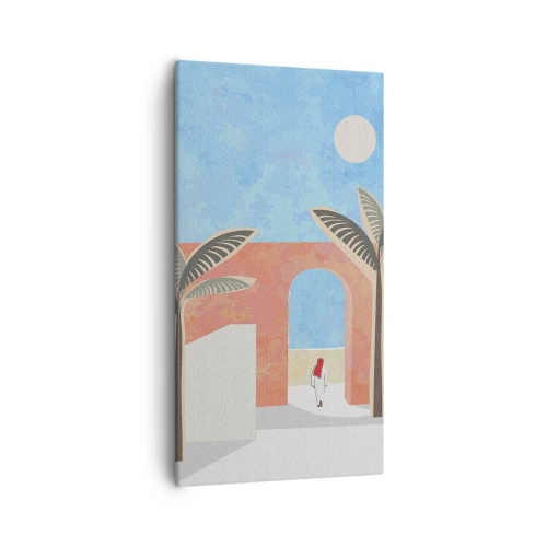 Canvastavla - Bild på duk - En arabisk dag - 55x100 cm