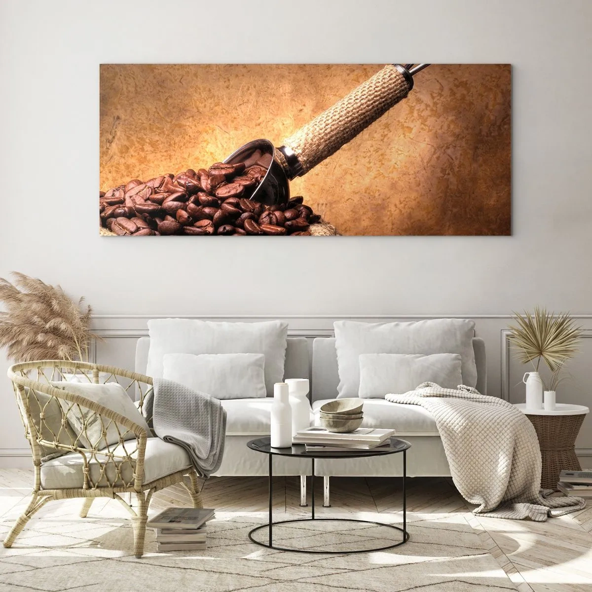 Glastavla - Bild på glas - I smakens källor - 160x50 cm