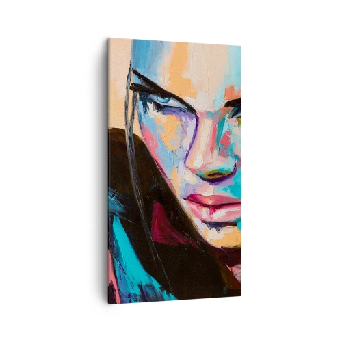 Canvastavla - Bild på duk - Vilt hjärta - 45x80 cm