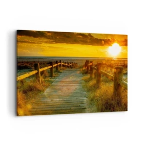 Canvastavla - Bild på duk - Doppade i gammalt guld - 100x70 cm