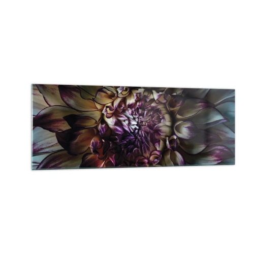Glastavla - Bild på glas - Blommande ungdom - 140x50 cm