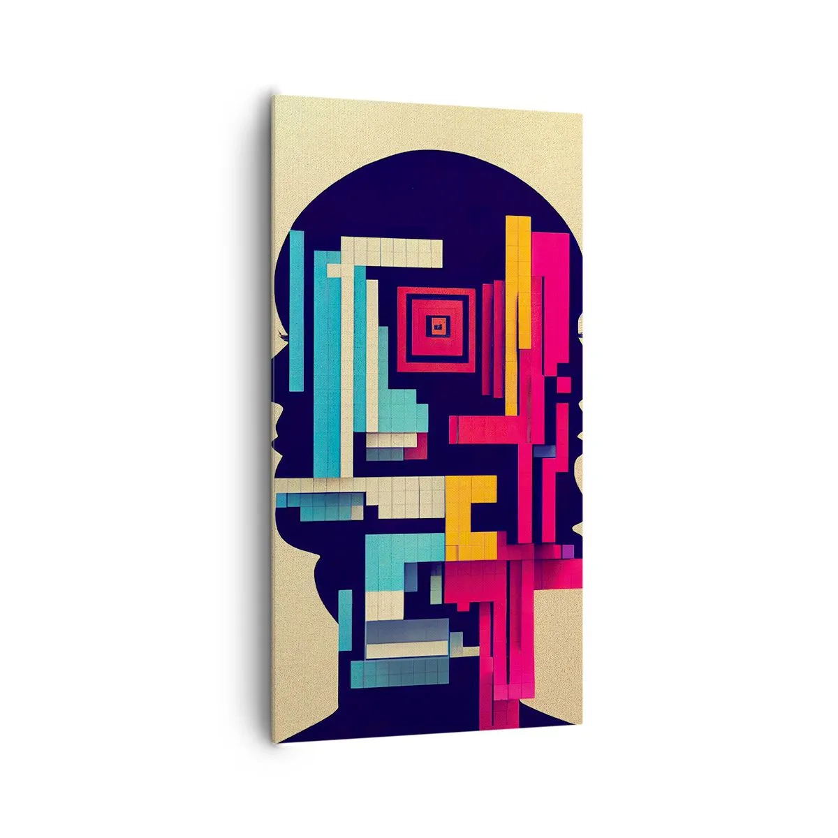 Canvastavla - Bild på duk - Nya band - 65x120 cm