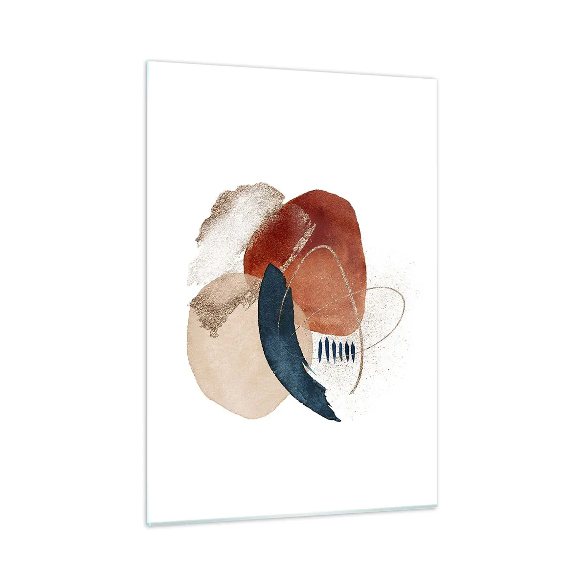 Glastavla - Bild på glas - Oval komposition - 50x70 cm