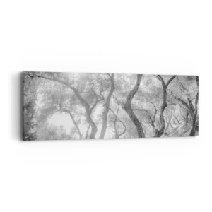 Canvastavla - Bild på duk - I en olivlund - 90x30 cm