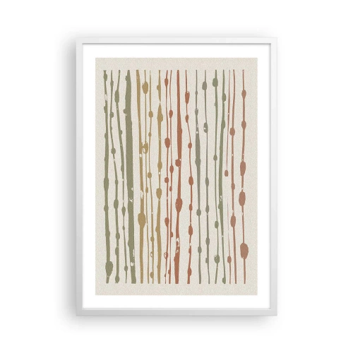 Affisch i vit ram - Musikalisk färgnotation - 50x70 cm