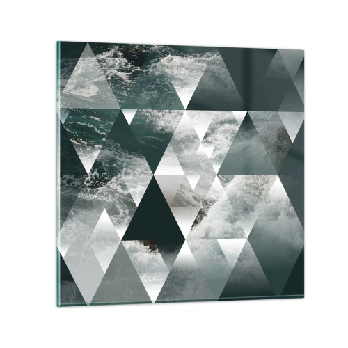 Glastavla - Bild på glas - Kristallperspektiv - 50x50 cm