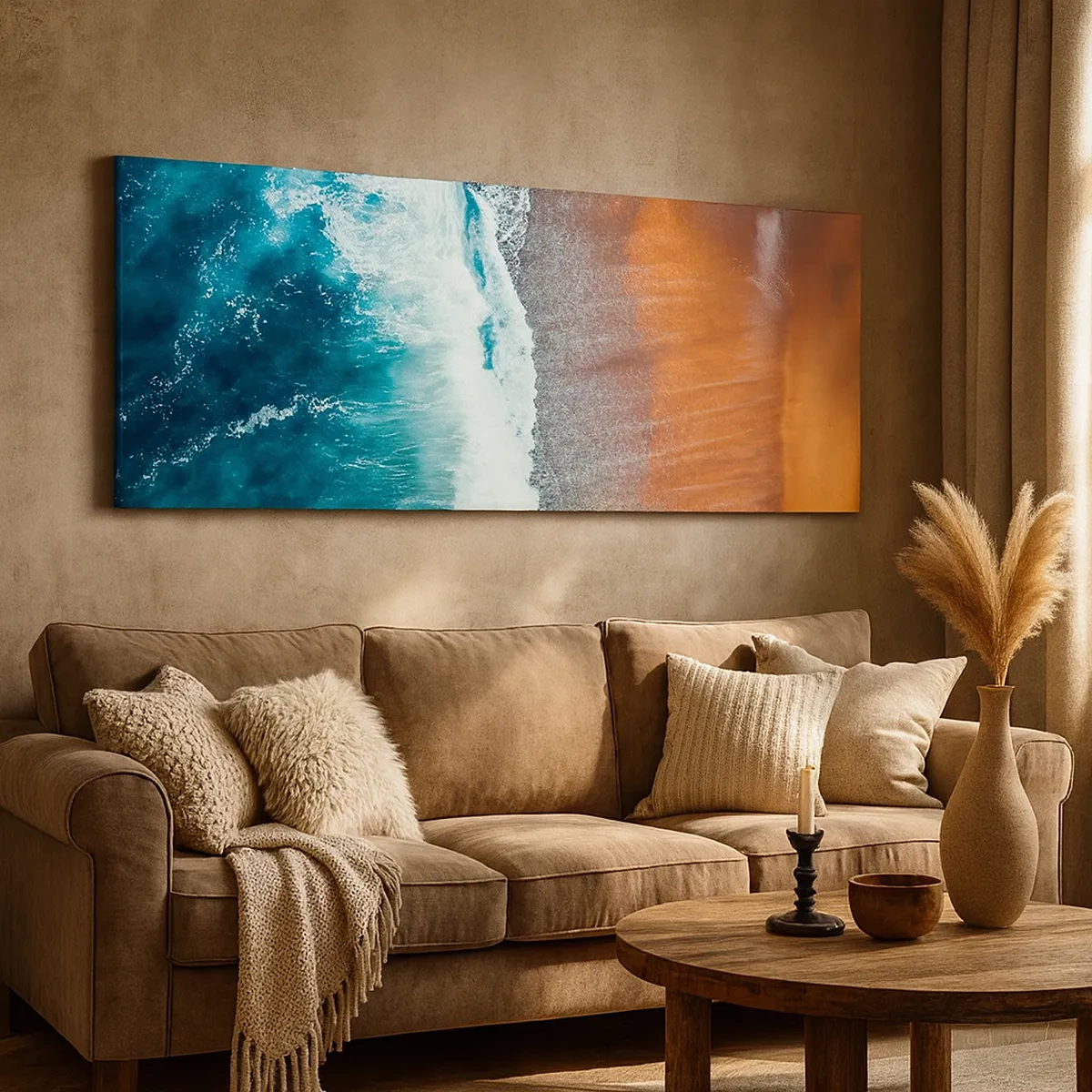 Canvastavla - Bild på duk - En touch av havet - 30x30 cm