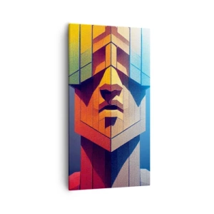 Canvastavla - Bild på duk - En man med principer - 55x100 cm