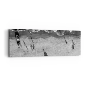 Canvastavla - Bild på duk - Fortfarande på stranden... - 90x30 cm