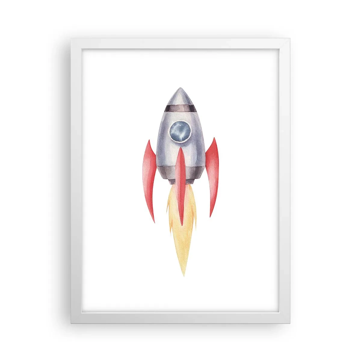 Affisch i vit ram - Högre, snabbare, längre - 30x40 cm