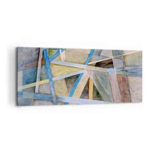 Canvastavla - Bild på duk - Rakt fram eller diagonalt? - 120x50 cm