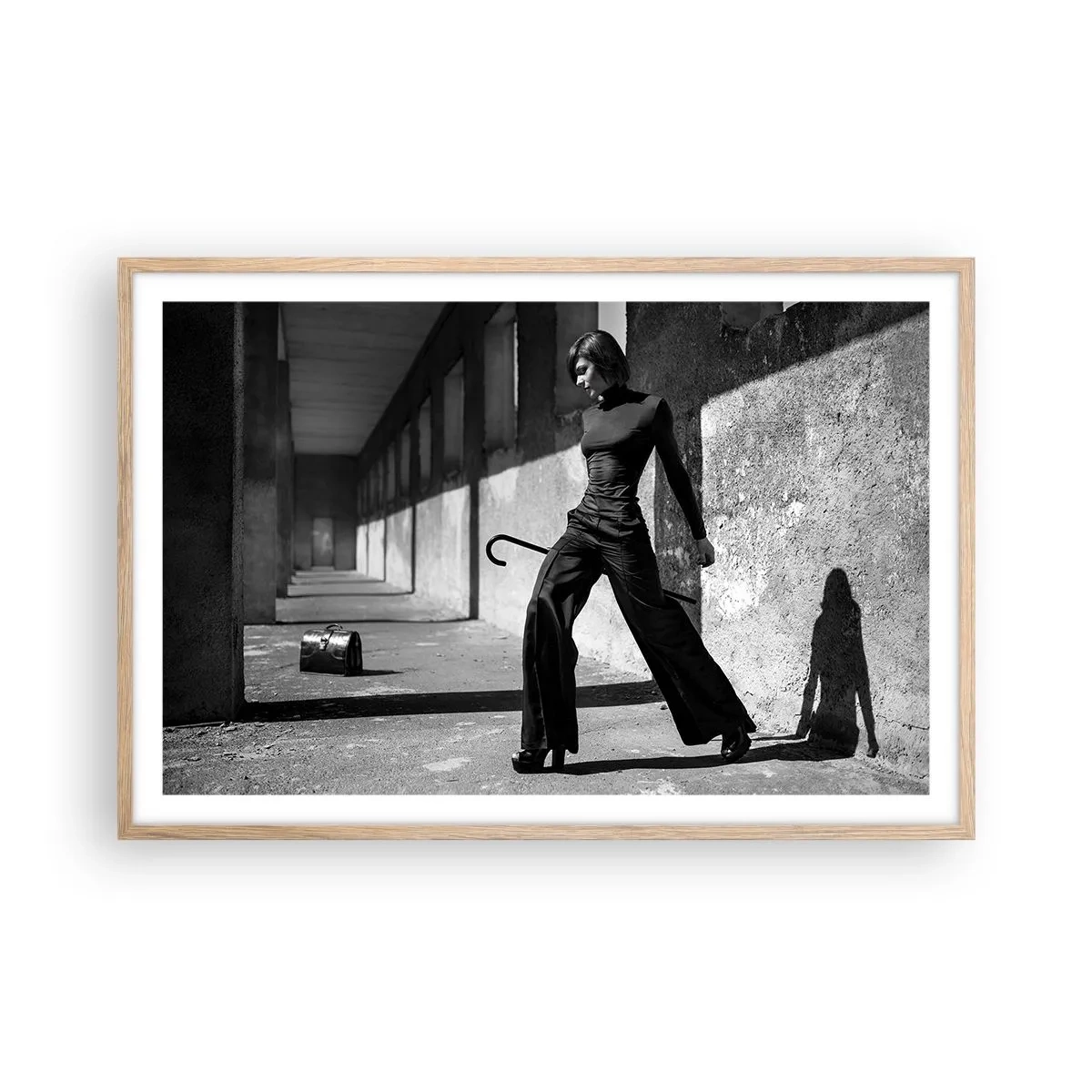 Affisch i ram av ljusek -  Stadselegans - 91x61 cm