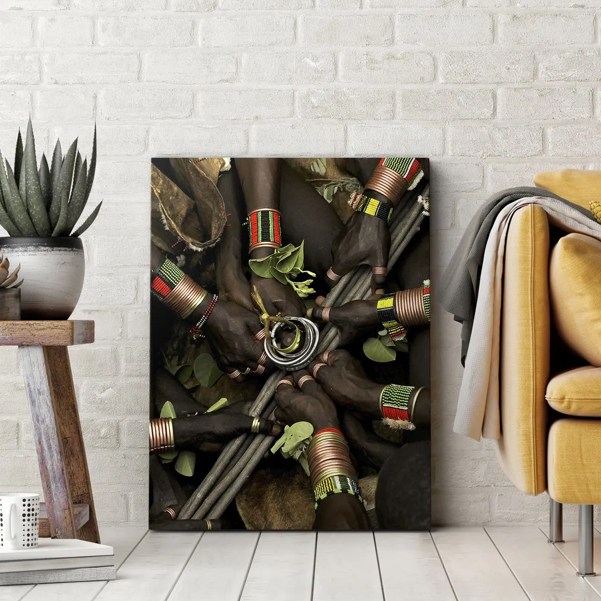 Canvastavla - Bild på duk - Vi är tillsammans - 80x120 cm