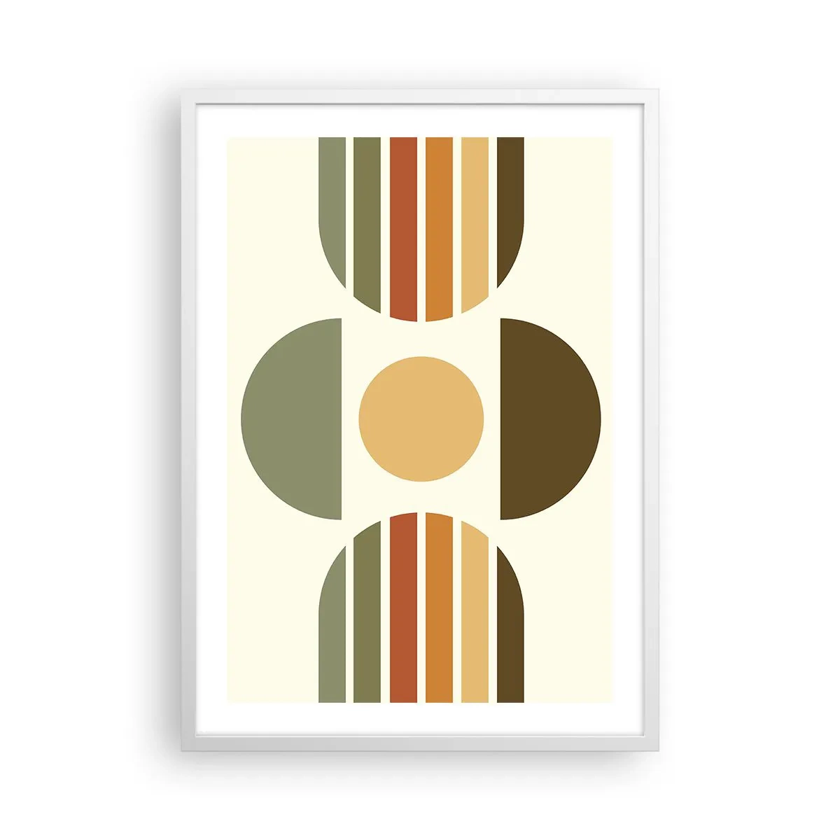 Affisch i vit ram - I jordens färger - 50x70 cm