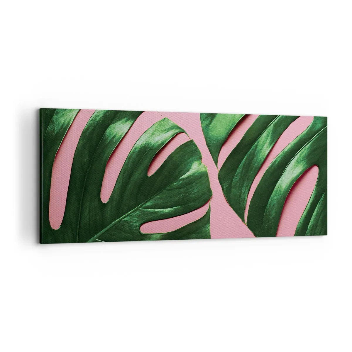 Canvastavla - Bild på duk - Grön rendez-vous - 120x50 cm