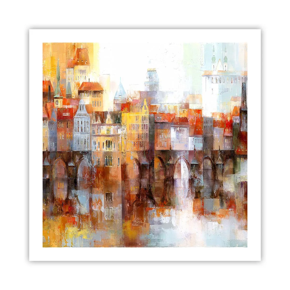 Affisch - Vackert under bron - 60x60 cm