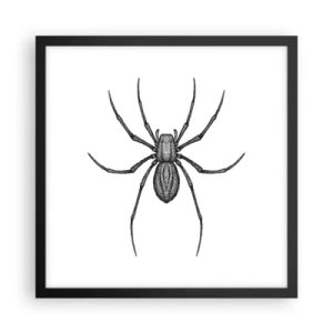 Affisch i svart ram - Oroväckande precision - 40x40 cm