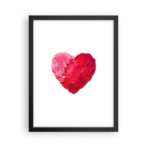 Affisch i svart ram - All you need is love - 30x40 cm