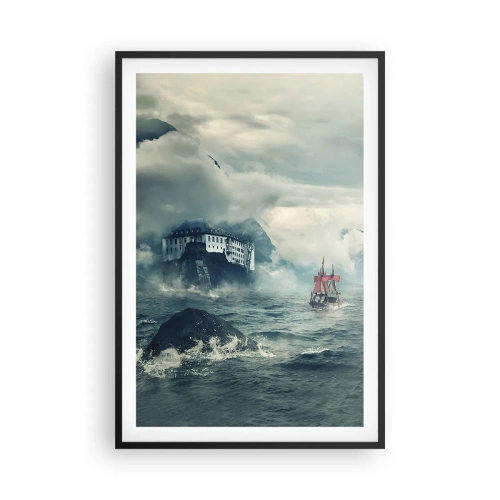 Affisch i svart ram - På magiska vatten - 61x91 cm