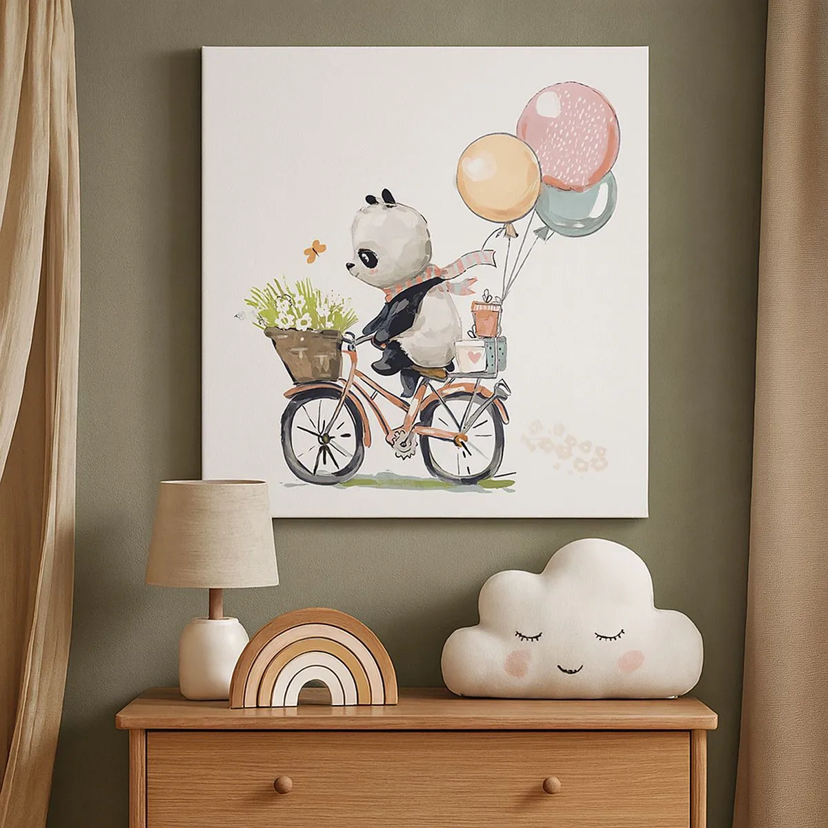 Canvastavla - Bild på duk - Lycklig dag - 30x30 cm