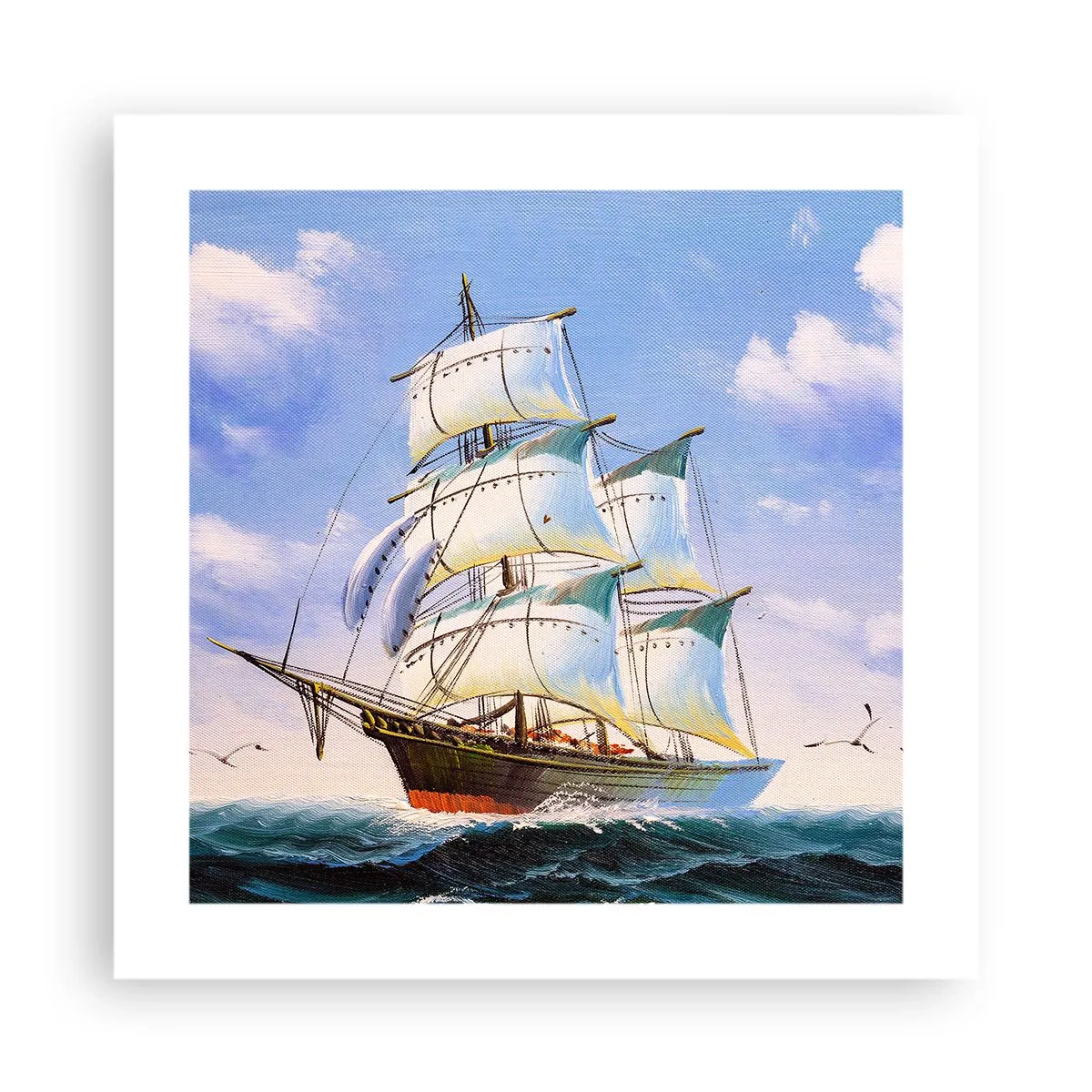 Affisch - Stolt med vinden - 40x40 cm