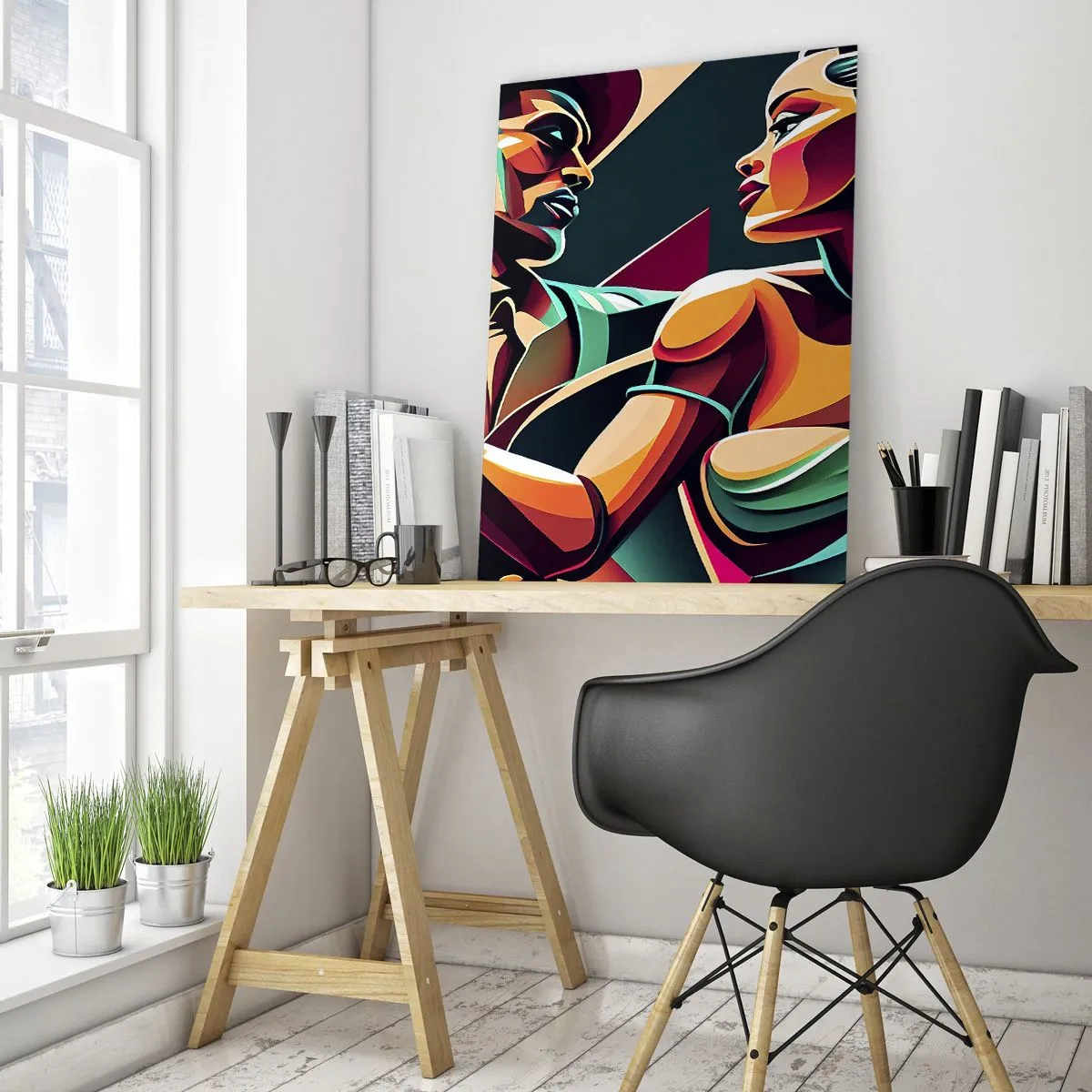 Glastavla - Bild på glas - I hjärtats rytm - 50x70 cm