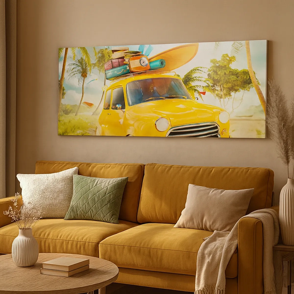 Canvastavla - Bild på duk - Resa för flera leenden - 30x30 cm