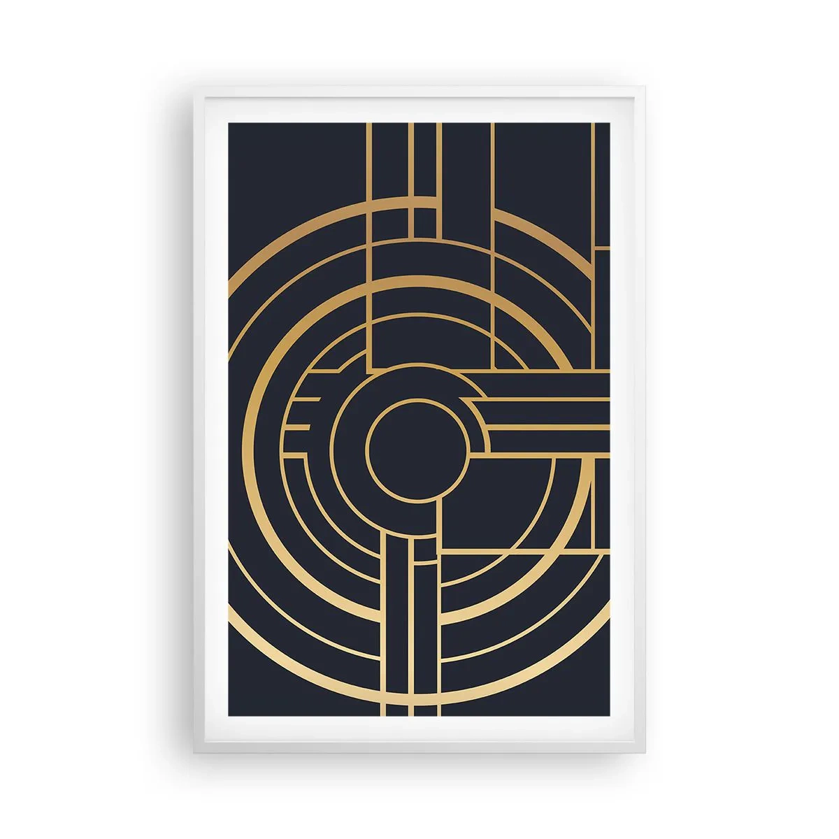 Affisch i vit ram - Sakernas gång - 61x91 cm