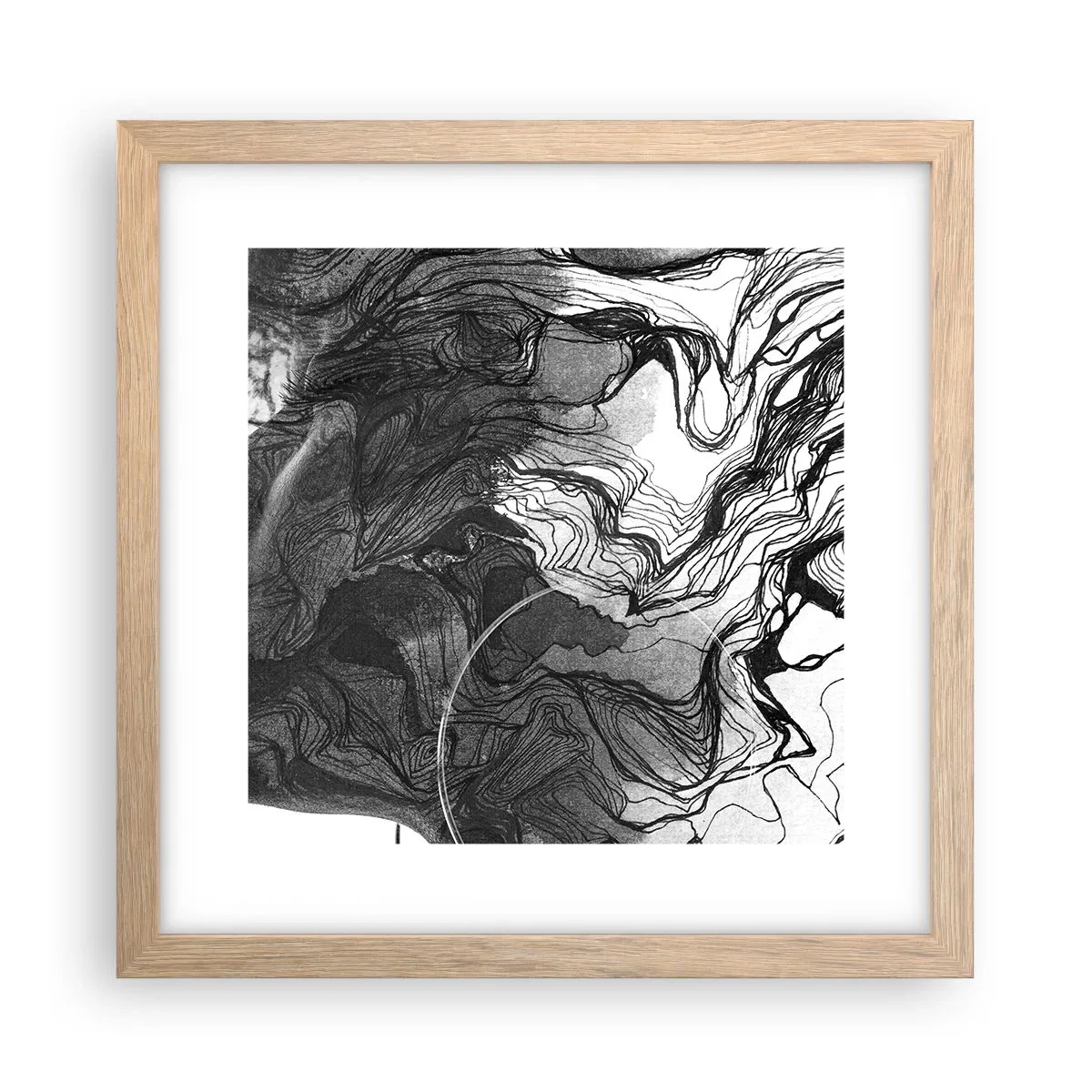 Affisch i ram av ljusek - Tilltrasslad i drömmarna - 30x30 cm