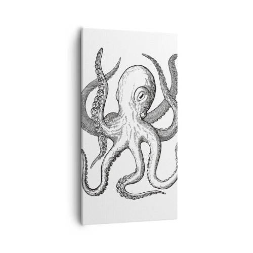 Canvastavla - Bild på duk - Dansar med vågorna - 55x100 cm