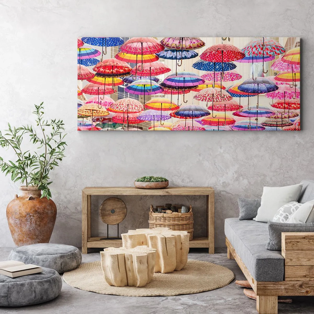 Canvastavla - Bild på duk - Stadsäng - 100x40 cm