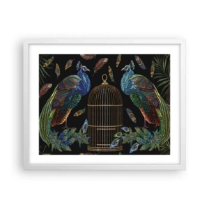 Affisch i vit ram - I kungliga kläder - 50x40 cm