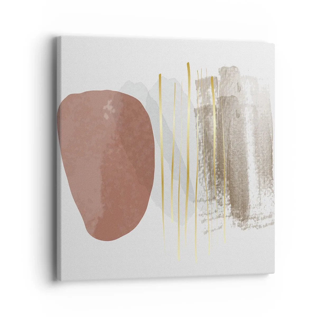 Canvastavla - Bild på duk - Abstrakt pelargång - 40x40 cm