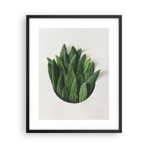 Affisch i svart ram - Ostoppbar nyfikenhet - 40x50 cm